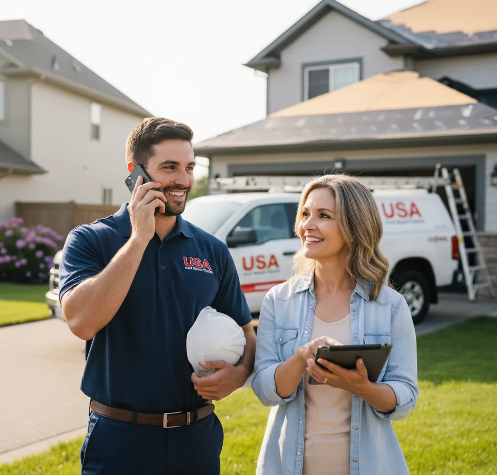 USA Roof Repair Experts customer support in Kodak